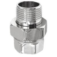 Соединитель VIEIR прямой, разъемный (американка) ВН 3/4" хром HJX44