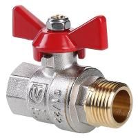 Кран шар. Valtec VT.218.N.04 BASE ВН 1/2" бабочка