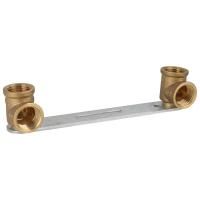 Планка Gappo установочная для смесителя ВР-ВР латунная 1/2" х 1/2"