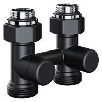 Узел нижнего подключения Royal Thermo Design прямой 1/2"х3/4" EK (черный)