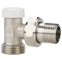 Клапан запорный VARMEGA радиаторный 1/2"x3/4"EK , угловой, VMRV03-N10415