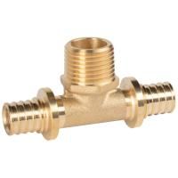 Тройник Royal Thermo ritable аксиальный, латунь НР 20х3/4х20