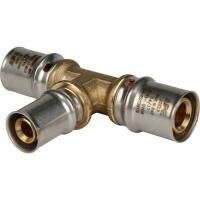 Тройник переходной 20х16х20 для металлопластиковых труб прессовой, SFP-0005-201620 STOUT