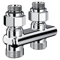 Узел нижнего подключения перекрестный Royal Thermo Design прямой 1/2"х3/4" EK (хром)