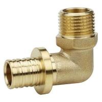 Угол VARMEGA Slide-fit 90 гр., НР, 20x3/4", аксиальный, латунь, VM51414