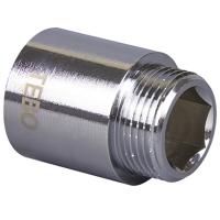 Удлинитель TEBO хромированный ВН/НАР 1/2"x25 мм (45/360)
