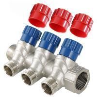 Коллектор с регулировочными вентилями 4 выхода 1" * 1/2" (VTc.560.N) (Valtec)