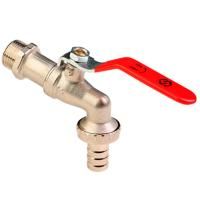 Кран шаровой латунный MVI BV.833.05 (3/4",нар-штуцер,рычаг)