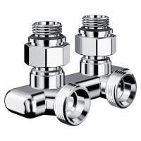 Узел нижнего подключения перекрестный Royal Thermo Design угловой 1/2"х3/4" EK (хром)