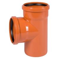 Тройник Ostendorf 110/110x87гр. KGEA наруж.кан. PVC цв.рыжий