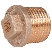 Заглушка бронзовая РЕХАУ AURLINE с квадратом и бортом R1/2", RX+