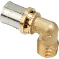 Угольник-пресс Giacomini латунь НР 26x3/4", RM127Y049