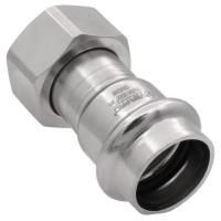 Соединитель VIEIR с накидной гайкой нерж. сталь 22×3/4" VER-PRO (65/5)