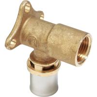 Угольник-пресс Giacomini латунь ВР 20x1/2" с кронштейном, RM139Y037