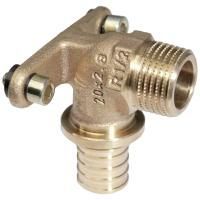 Угольник настенный с наружной резьбой 20-1/2" RX (бронза)
