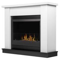 Каминокомплект:Биокамин Firelight BFP/P-3020+Портал Canto Long белый, черный