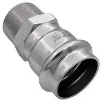 Соединитель VIEIR прямой нерж. сталь с нар.р. 22×1/2" VER-PRO (75/5)