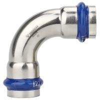 Угольник VARMEGA 90гр. двухраструбный Inox Press 15x15