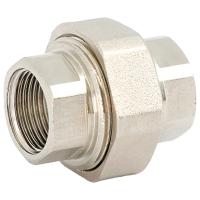 Соединение Uni-Fitt разъемное ВВ 1/2" с прокладкой O-RING, никелированное