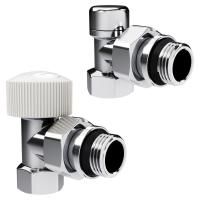 Набор термостатический угловой Royal Thermo Design 1/2"М30х1,5 (Хром)