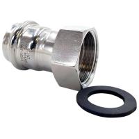 Соединитель ViEiR с накидной гайкой нерж. сталь 28×3/4" VER-PRO (50/5шт)