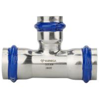 Тройник VARMEGA раструбный Inox Press переходной 18x15x18